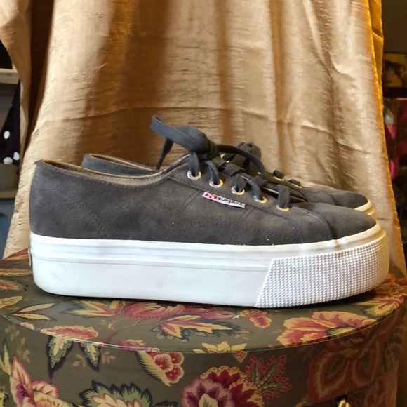 superga suede platform sneakers